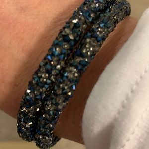 Crystal Blue wrap bracelet